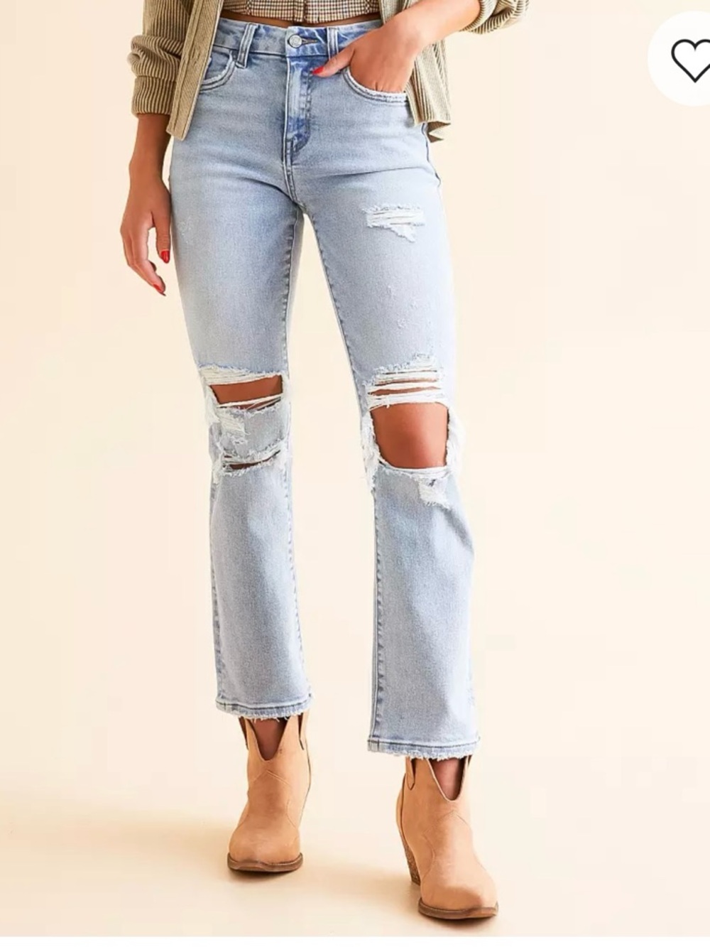 Willow & Root- Cropped Everyday Straight-Leg Women’s Jeans in Begonia